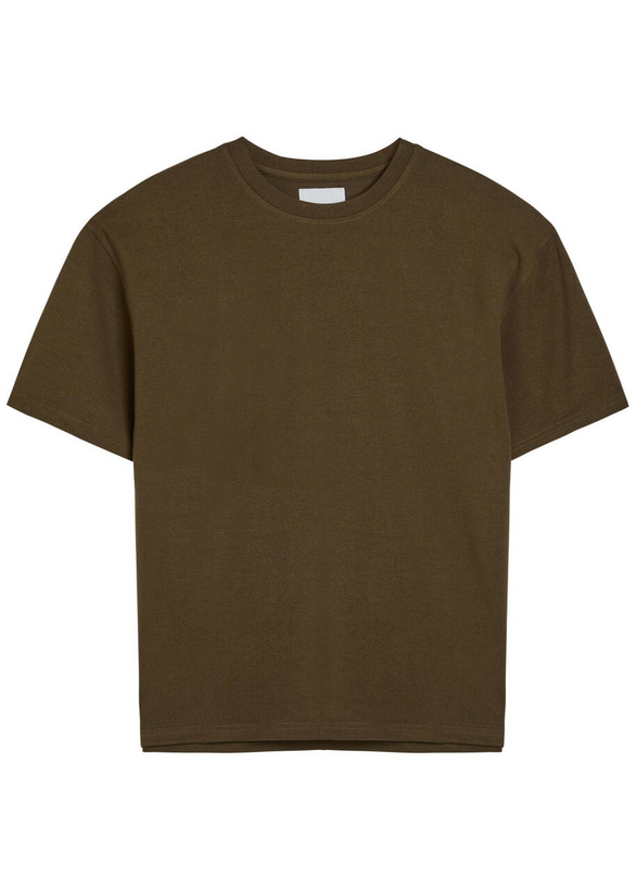 Photo: Raith Tomas Crinkled Woven T-shirt Dark Brown
