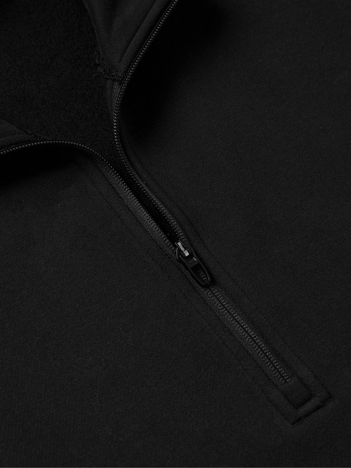 Lululemon - Steady State Cotton-Blend Jersey Half-Zip Sweatshirt - Black