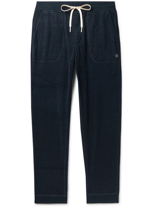 Photo: Outerknown - Hightide Tapered Organic Cotton-Blend Terry Sweatpants - Blue