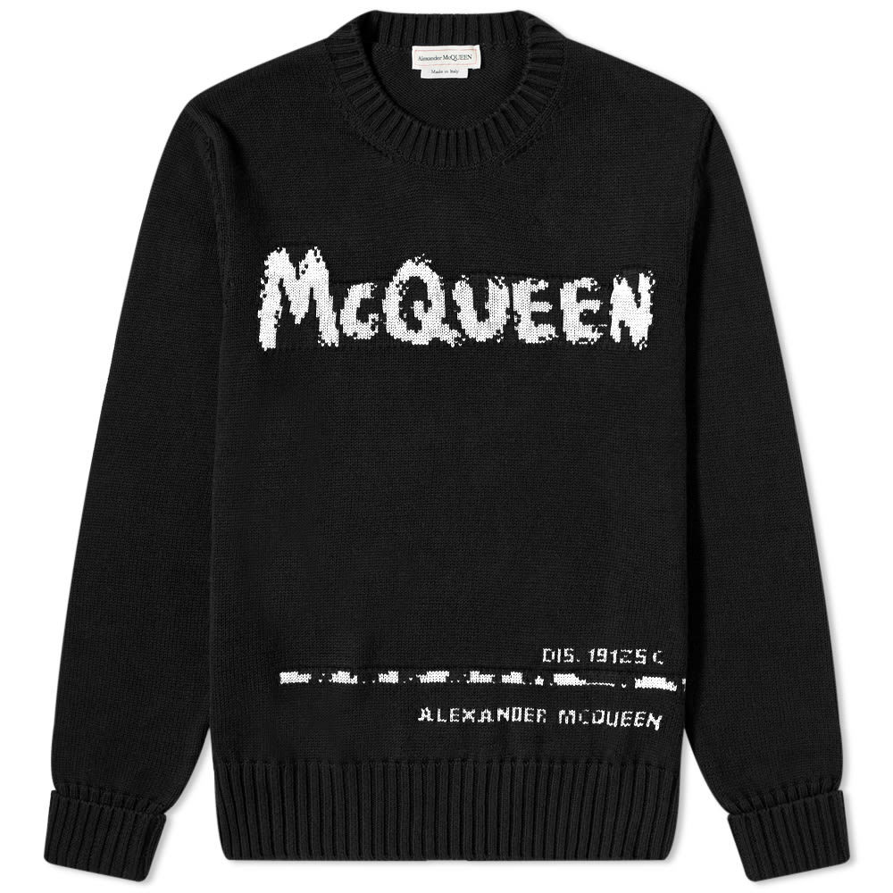 Alexander McQueen Grafitti Logo Crew Knit Alexander McQueen