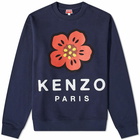 Kenzo Men's Logo Print Crew Sweat in Midnight Blue