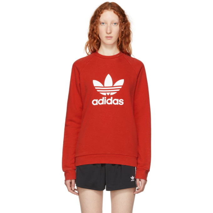 Photo: adidas Originals Red Warm-Up Sweatshirt
