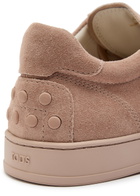 Tods Panelled Suede Sneakers Light Pink