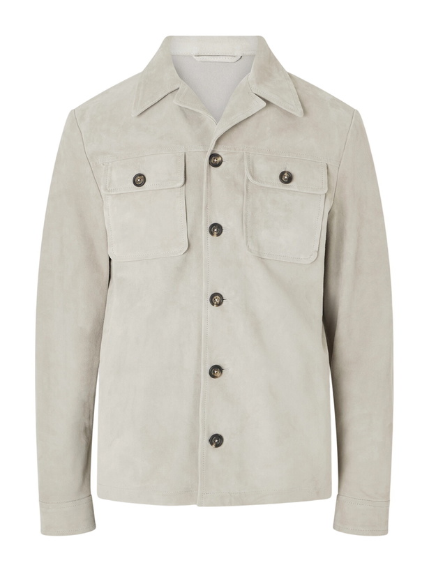 Photo: Eleventy - Suede Jacket - Neutrals