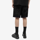 Alexander McQueen Men's Graffiti Logo Short in Black