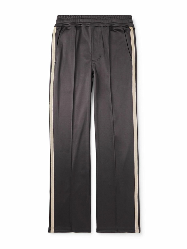 Photo: TOM FORD - Straight-Leg Webbing-Trimmed Jersey Track Pants - Brown