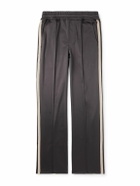 TOM FORD - Straight-Leg Webbing-Trimmed Jersey Track Pants - Brown
