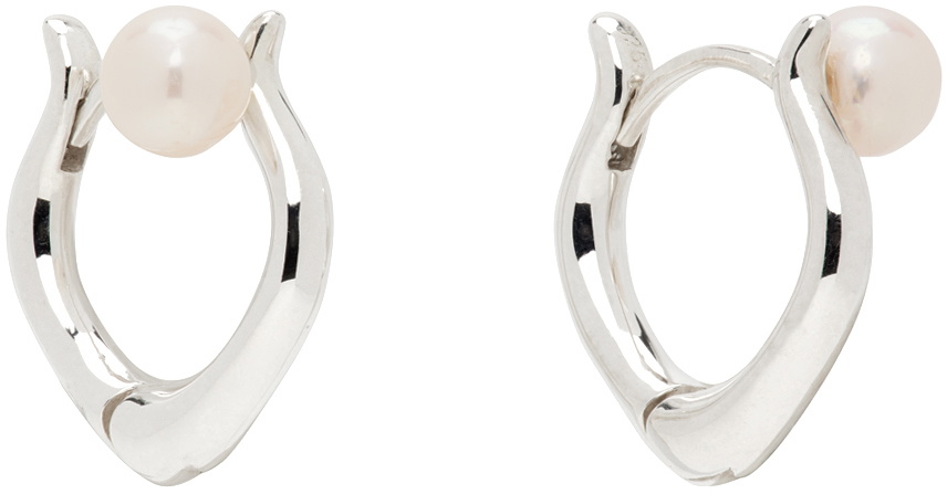Mondo Mondo Silver Juju Pearl Hoops