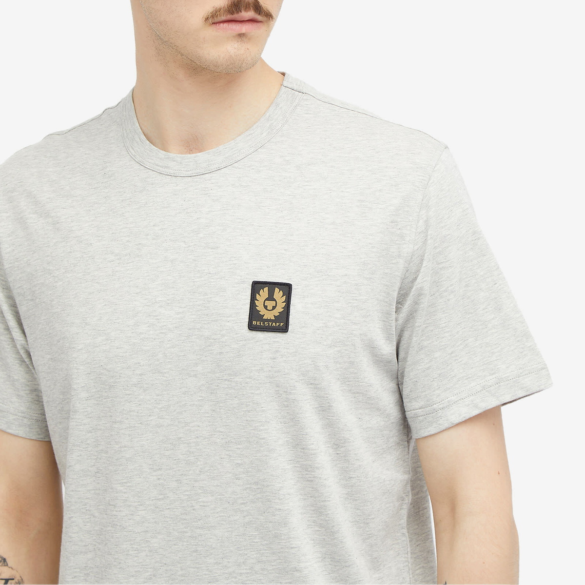 Belstaff Men's Patch T Shirt in Grey