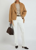 Isabel Marant Warna Belted Wool and Cashmere-blend Jacket Camel