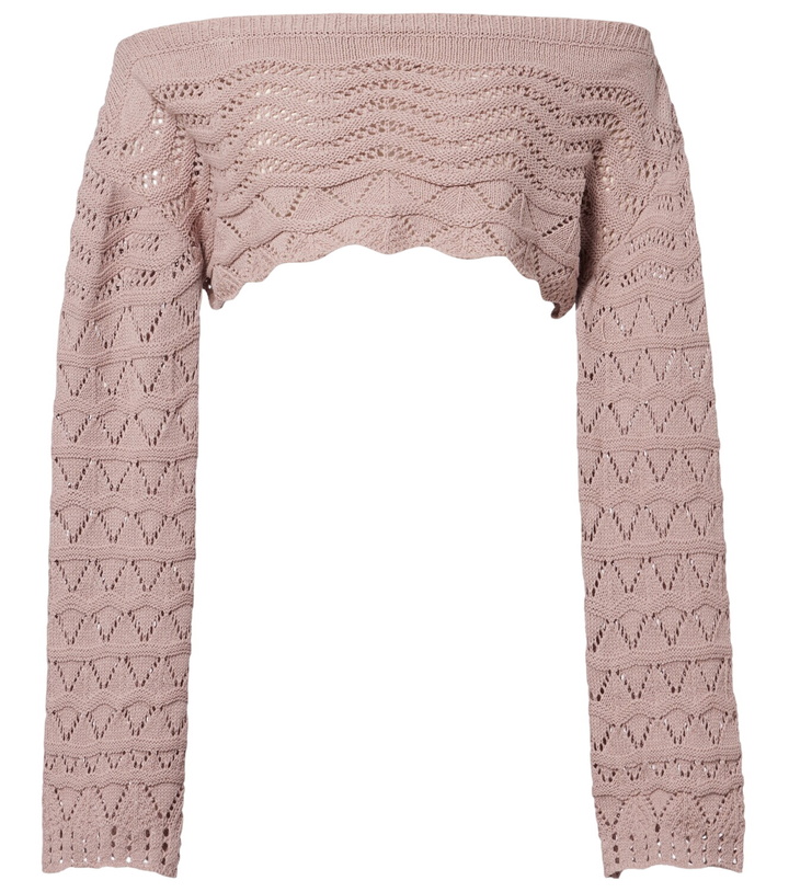 Photo: Bananhot Helena crochet cotton-blend crop top