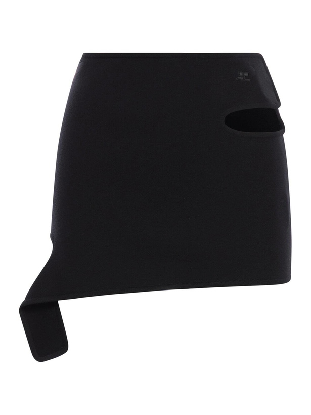 Photo: Courrèges Black Mini Skirt