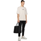 Balenciaga Beige Sponsor Logo T-Shirt