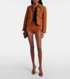Self-Portrait Suede jacket