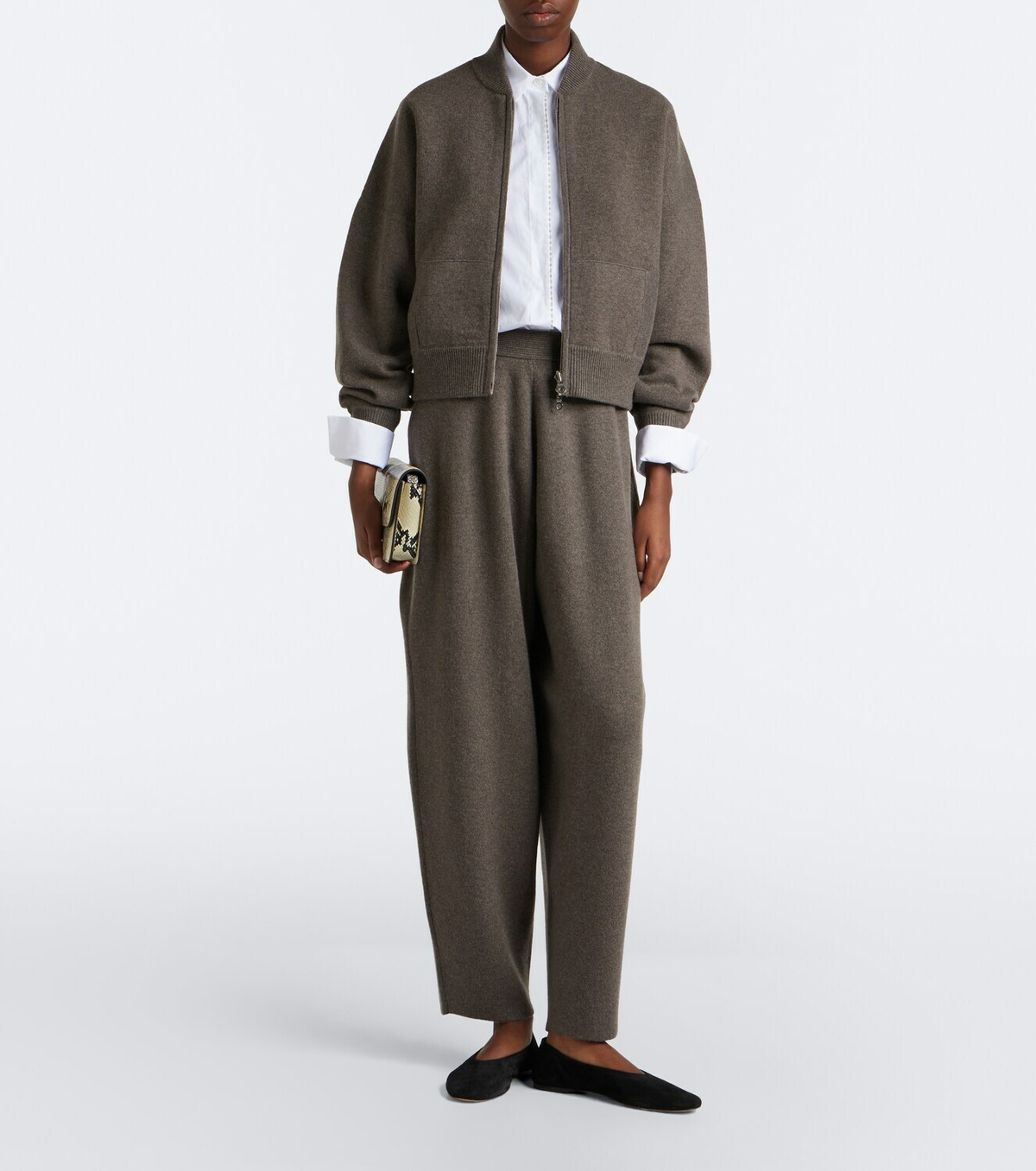 Arch4 Hayden knitted cashmere barrel-leg pants