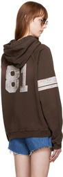 Guess Jeans U.S.A. Brown Varsity Hoodie