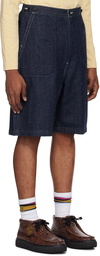 nanamica Indigo Work Denim Shorts