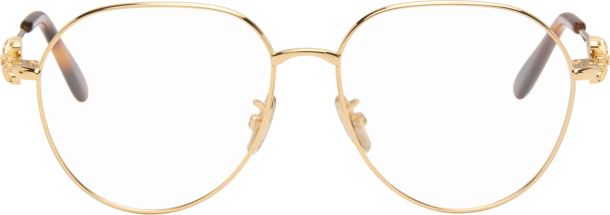 LOEWE Gold Anagram Glasses