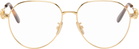 LOEWE Gold Anagram Glasses