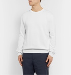 Altea - Textured-Knit Linen and Cotton-Blend Sweater - White