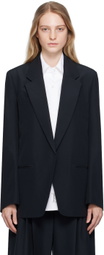 Alexander Wang Black Combo Collared Blazer