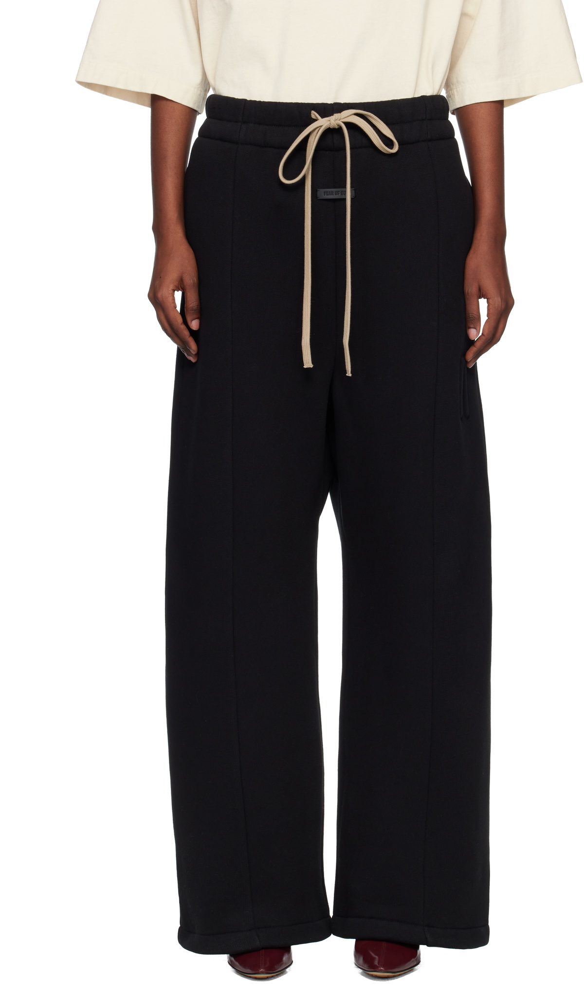 Fear of God Black Wide Leg Sweatpants