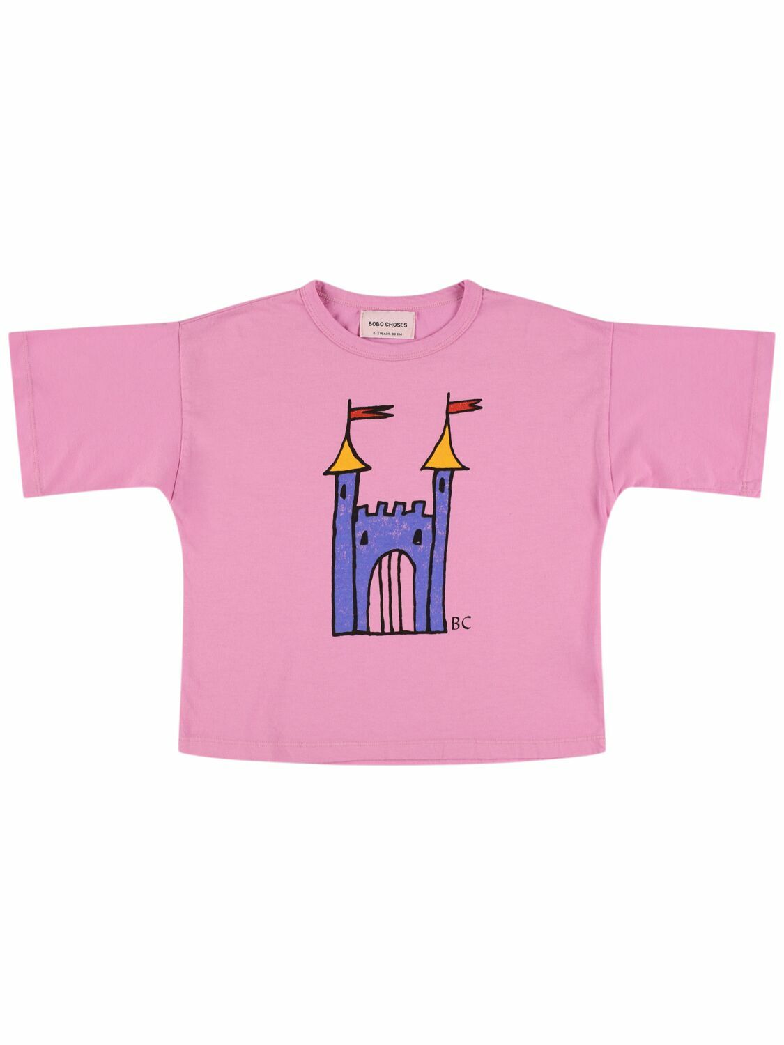 BOBO CHOSES Castle Print Organic Cotton T-shirt