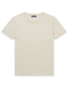 FRESCOBOL CARIOCA - Lucio Slim-Fit Cotton and Linen-Blend T-Shirt - Neutrals