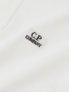 C.P. Company - Logo-Appliquéd Cotton-Blend Piqué Polo Shirt - White