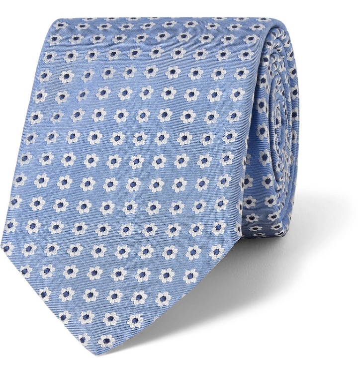 Photo: Hugo Boss - 7.5cm Silk-Jacquard Tie - Blue