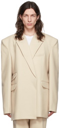 Peter Do Beige Virgin Wool Blazer