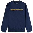 thisisneverthat Men's T-Logo Crew Sweat in Navy