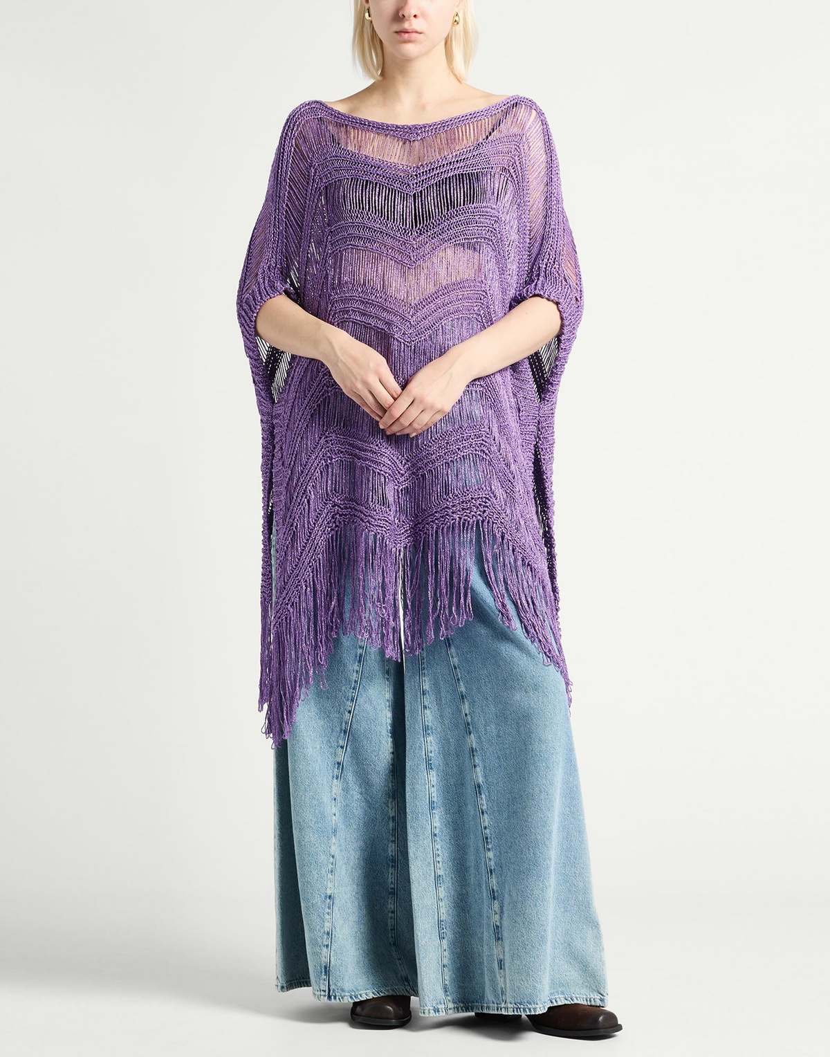 Twinset Womens Cape in Purple
