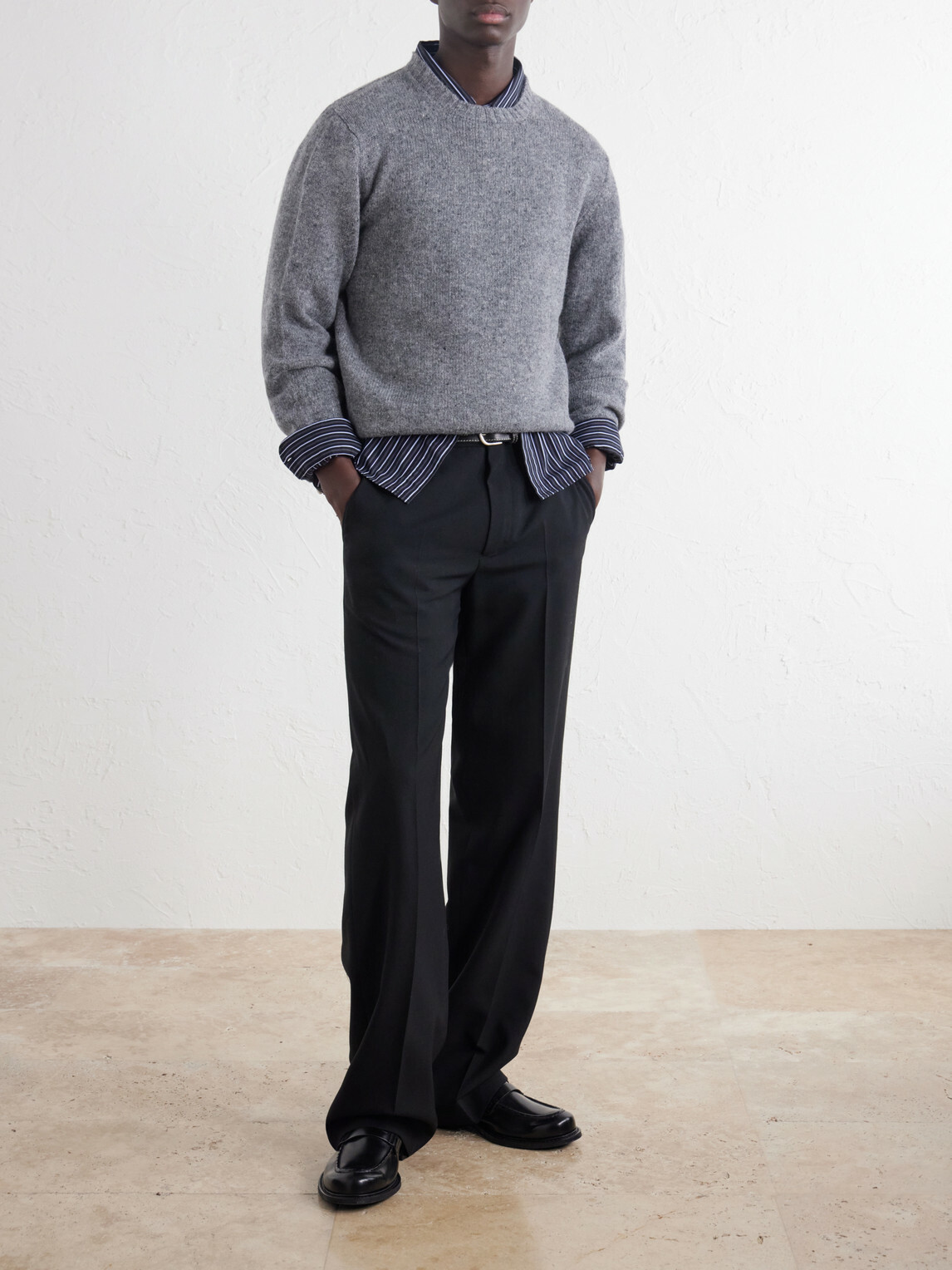 William Lockie - Aryan Wool Sweater - Gray