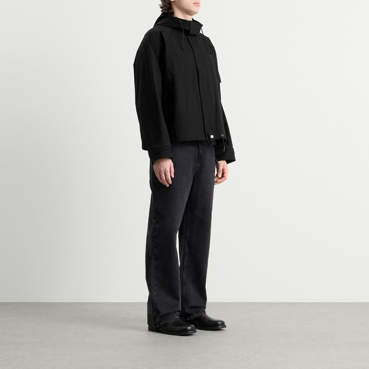 Cole Buxton Men's Hooded Jacket in Black