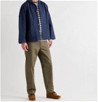 OrSlow - Shawl-Collar Selvedge Denim Deck Jacket - Blue