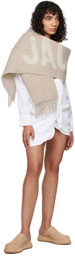Jacquemus Beige Le Papier 'L'Echarpe Jacquemus' Scarf