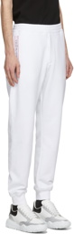 Alexander McQueen White French Terry Logo Lounge Pants