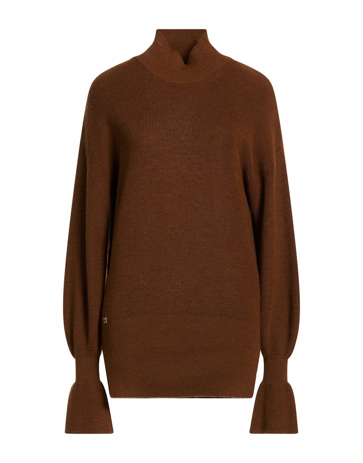 Manila Grace Womens Turtleneck in Brown
