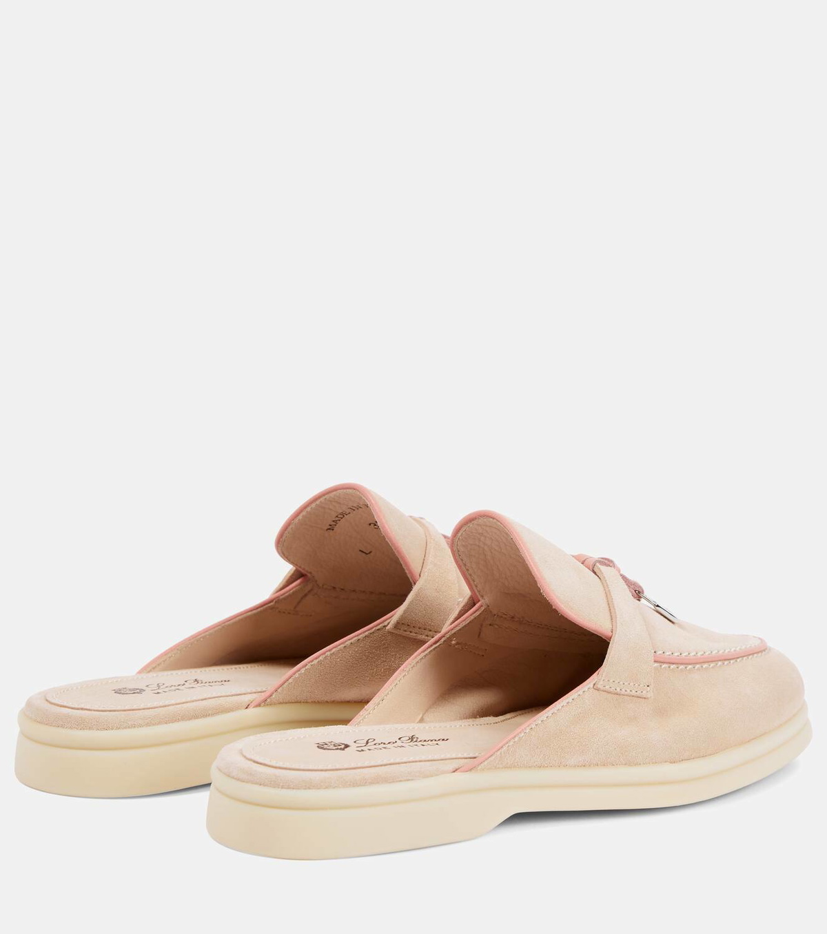 Loro Piana Summer Charms Walk suede slippers