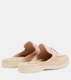 Loro Piana Summer Charms Walk suede slippers