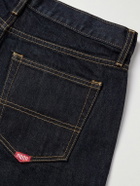 Noah - Stovepipe Wide-Leg Selvedge Jeans - Blue