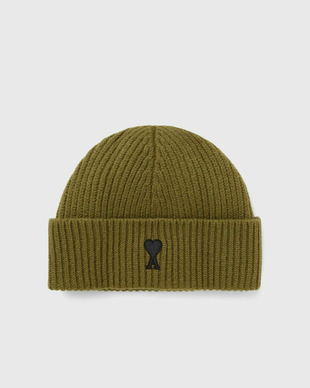 AMI Paris AMI DE COEUR BEANIE Green Mens Beany