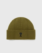 AMI Paris AMI DE COEUR BEANIE Green Mens Beany