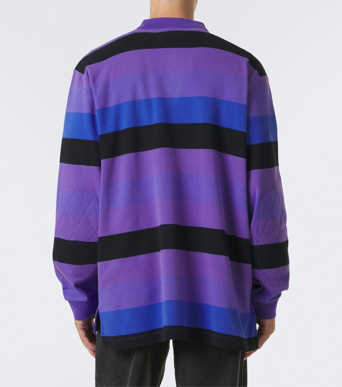 ERL Striped cotton jersey polo shirt
