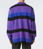 ERL Striped cotton jersey polo shirt