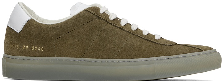 Photo: Common Projects Taupe Tennis 70 Sneakers