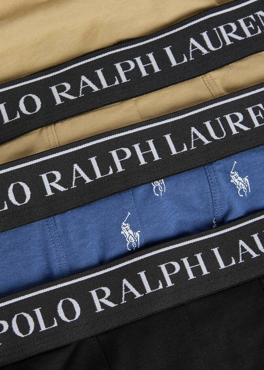 Polo Ralph Lauren Classic Stretch-cotton Trunks set of Three Multicoloured