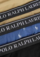 Polo Ralph Lauren Classic Stretch-cotton Trunks set of Three Multicoloured