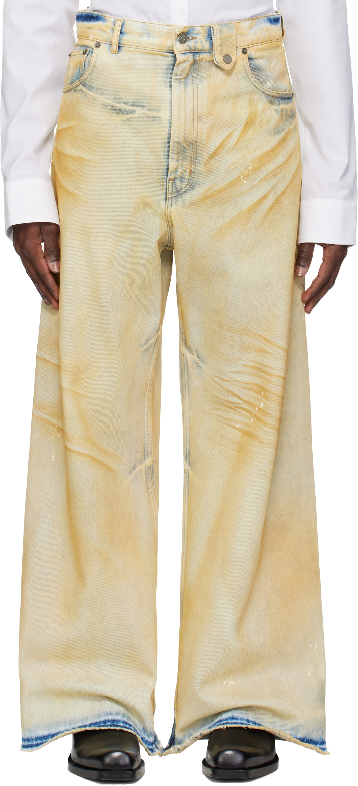 EGONlab Beige Baggy Jeans EGONlab